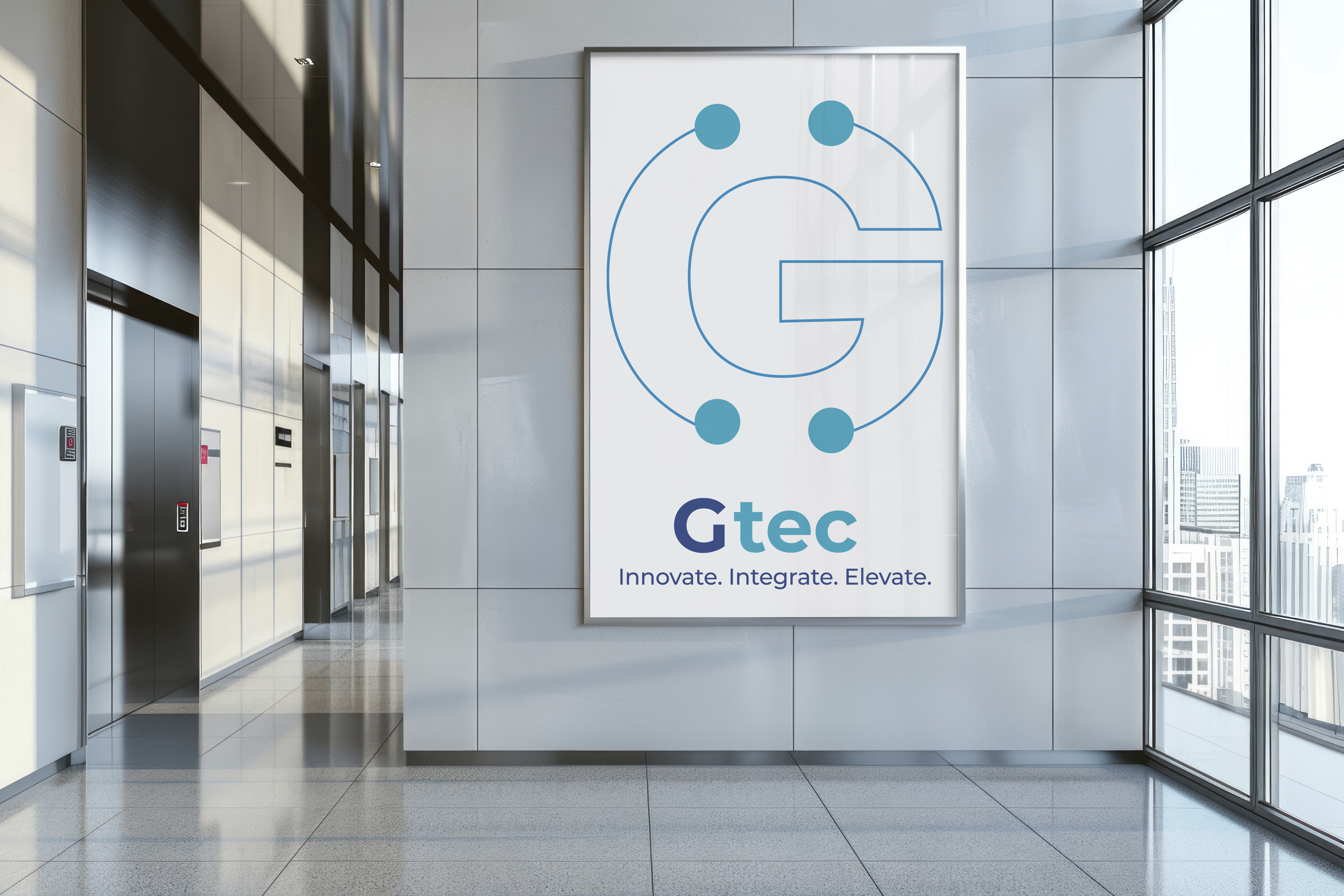 Gtec IT consulting company logo with modern corporate design