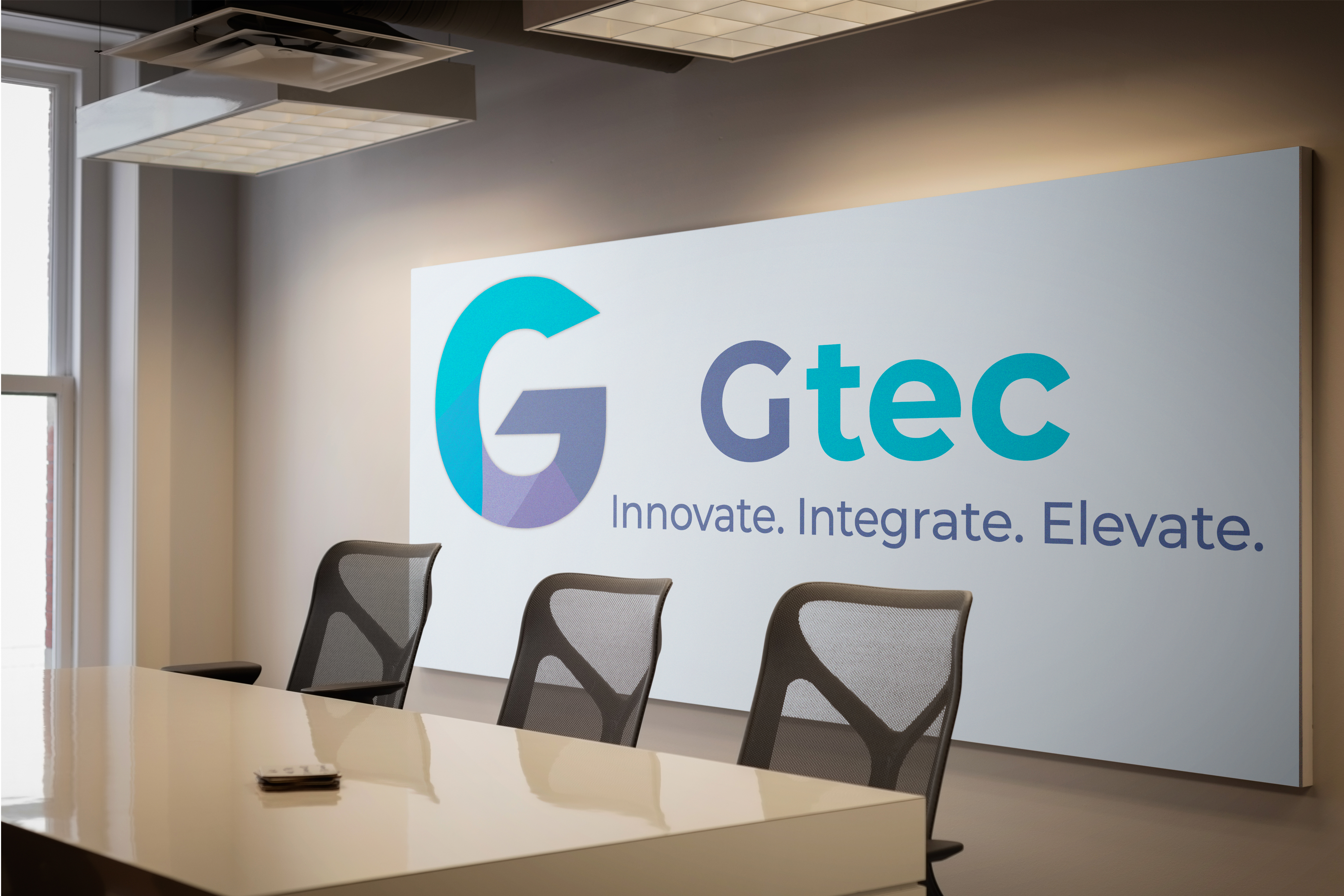 Visual identity system for Gtec IT consulting services
